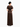 Ava Marie Flutter Sleeve Satin Maxi Dress Chocolate